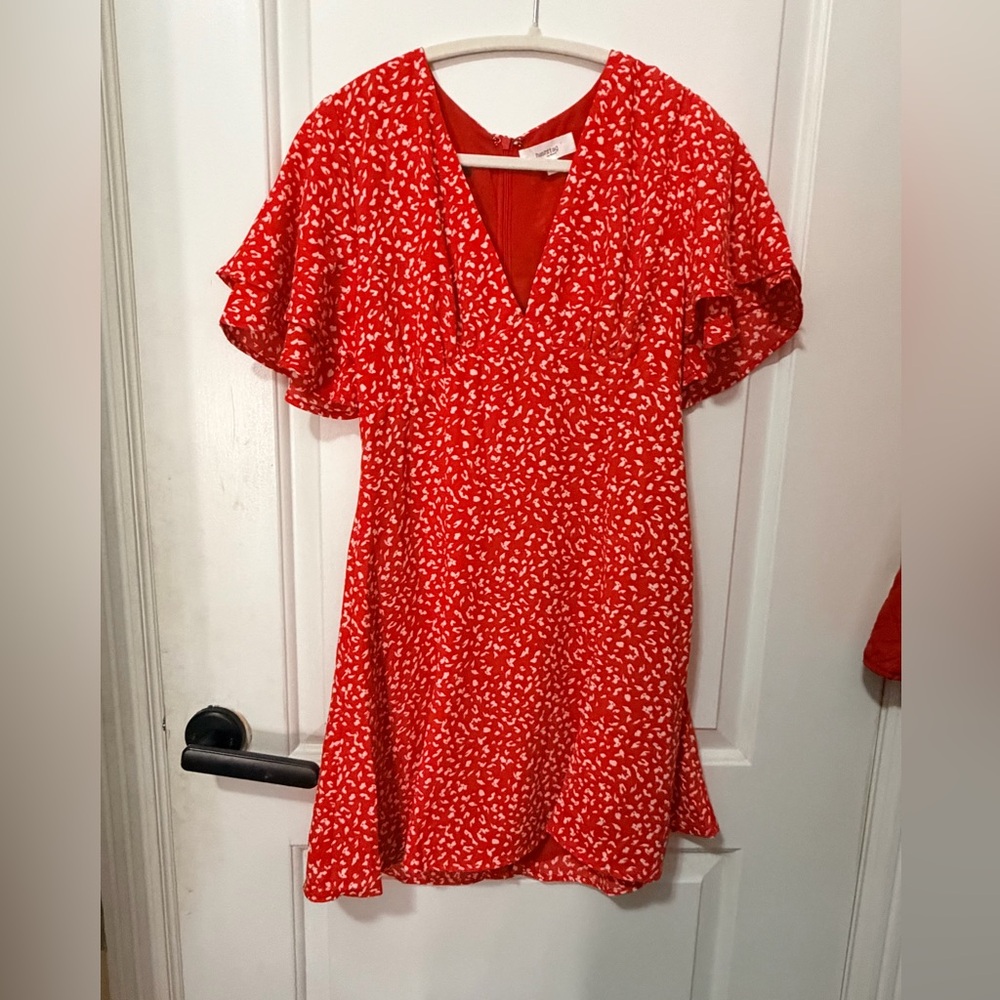 Red Floral Women's Dress